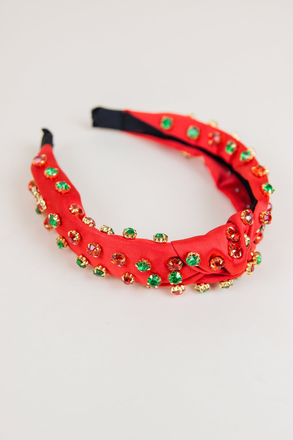 Christmas Beaded Knot Headband