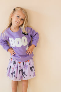 Boo Patch Halloween Sweatshirt