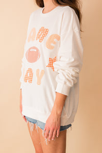 Game Day Patchwork Crewneck