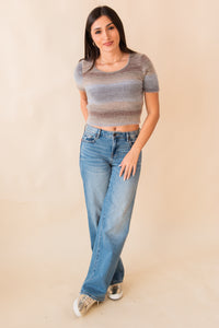 Boundaries Cropped Sweater Top