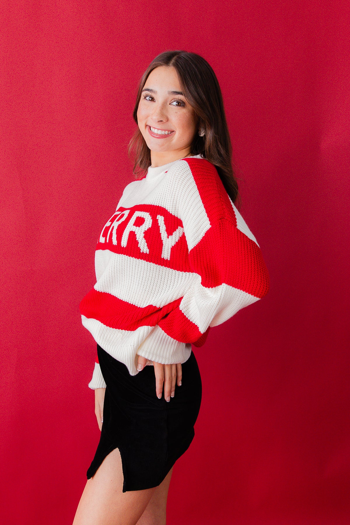 Merry Striped Knit Sweater