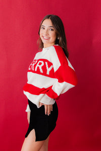 Merry Striped Knit Sweater