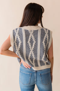 Macy Two Tone Sweater Vest