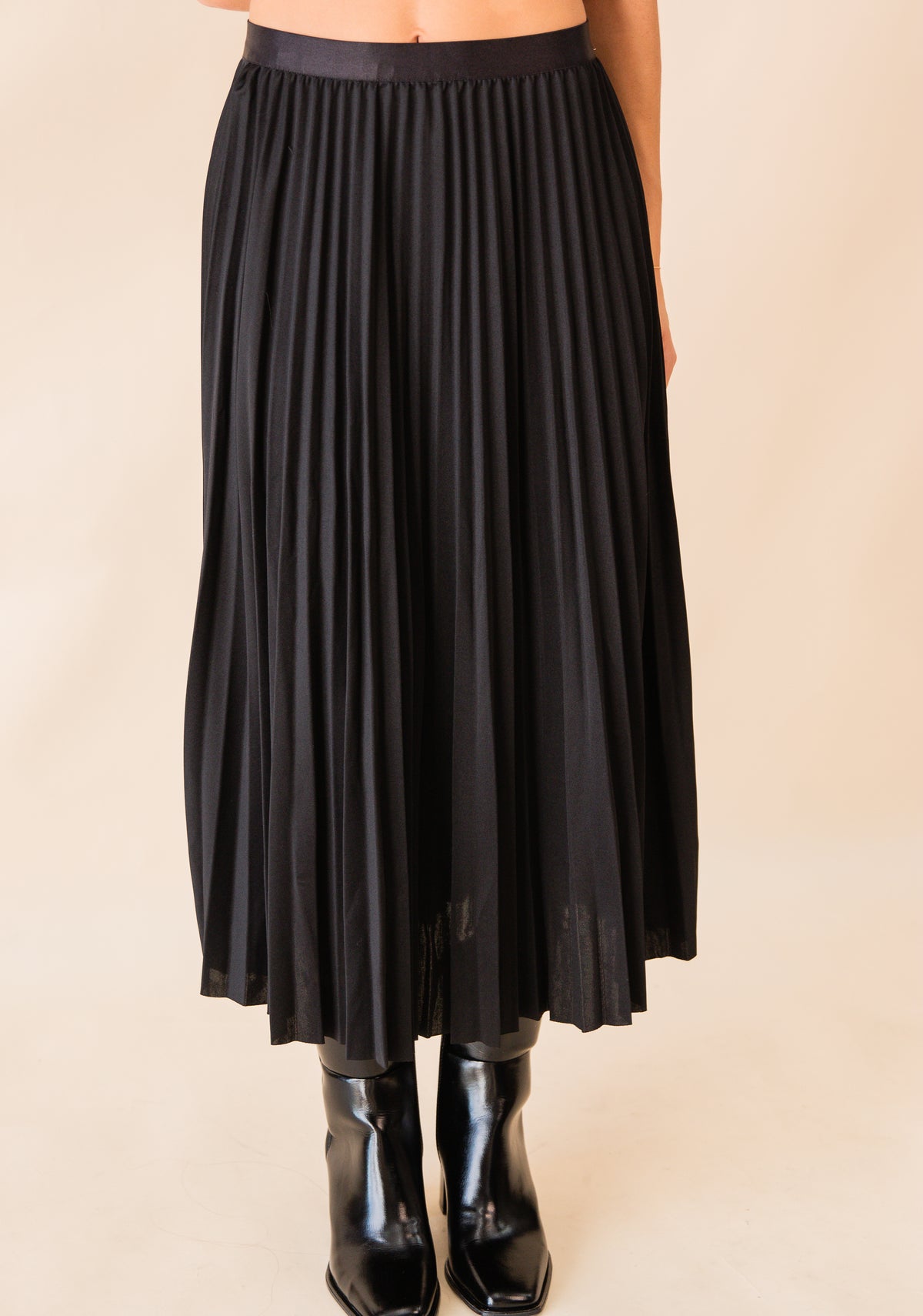 Full of Charm Pleated Midi Skirt