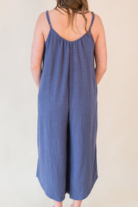 Textured Flared Jumpsuit