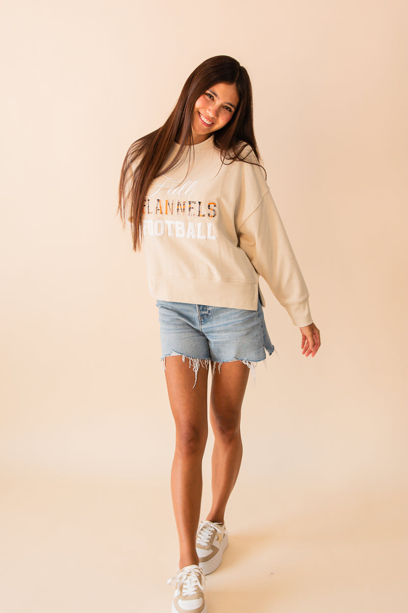 Fall, Flannels, Football Relaxed Sweatshirt