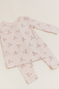 Reindeer Bamboo Zip Footie
