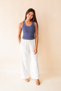 Lottie Contrast Stitch Tank