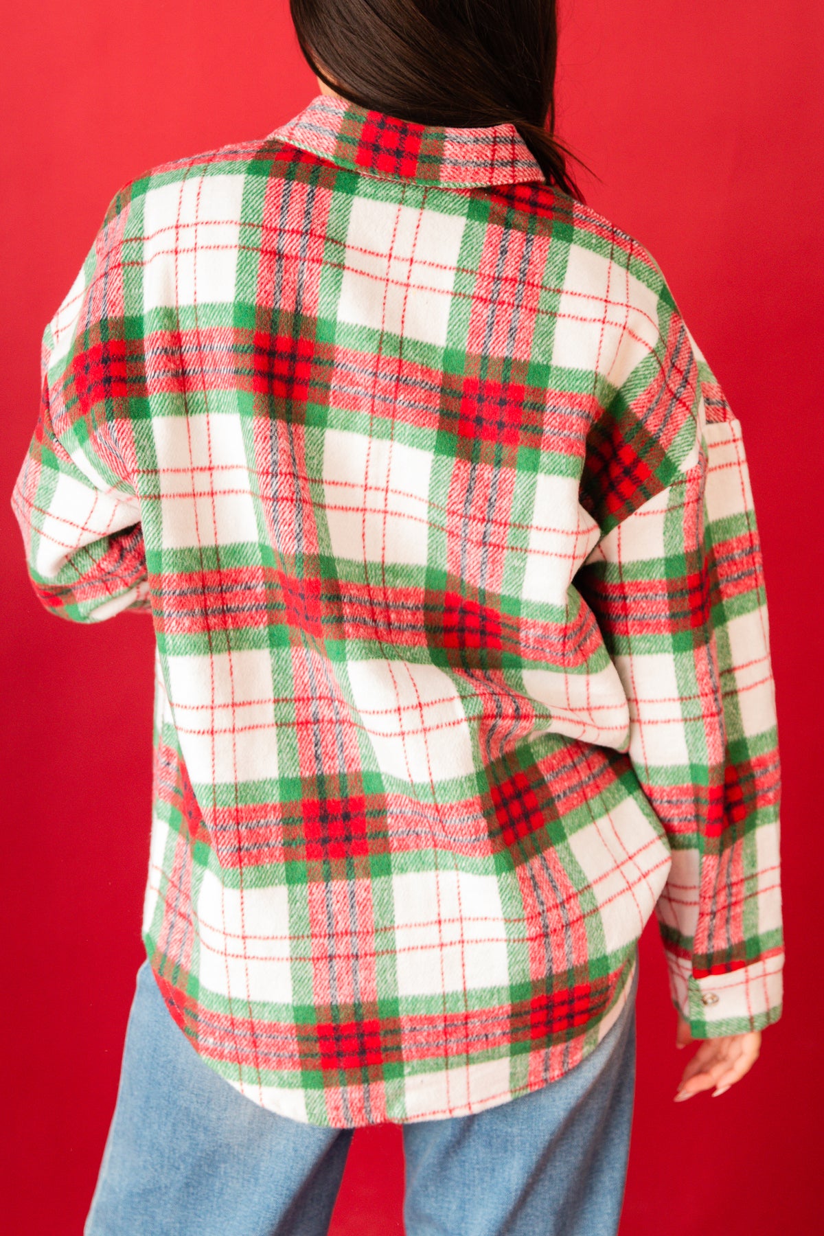 Feeling Festive Plaid Shacket