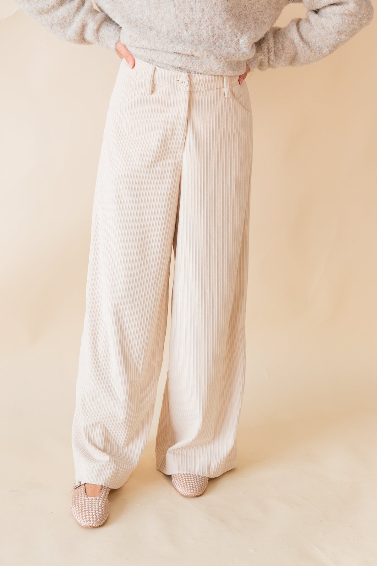 Nourish Corduroy Wide Leg Pants