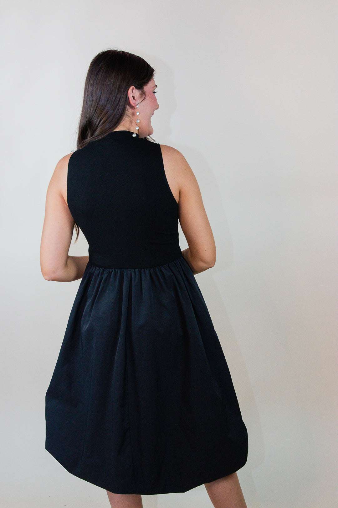 Happier Now Bubble Hem Midi Dress