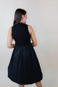 Happier Now Bubble Hem Midi Dress