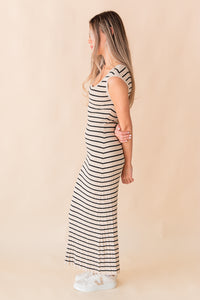 Gisele Stripe Midi Dress