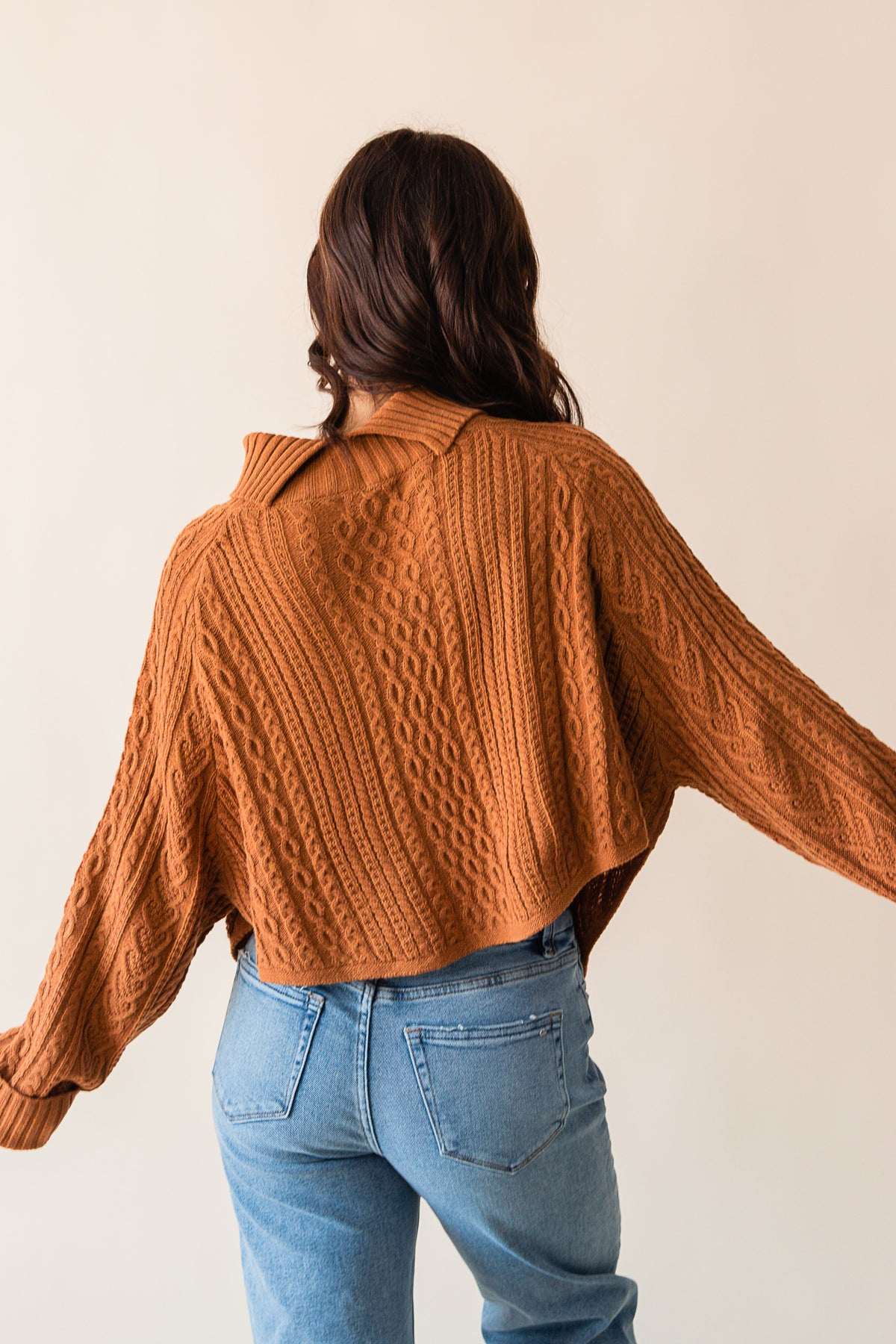 Fable Turtleneck Cable Knit Sweater