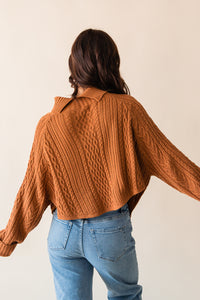 Fable Turtleneck Cable Knit Sweater