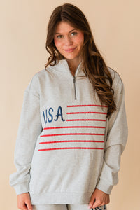 Spring Americana Quarter Zip