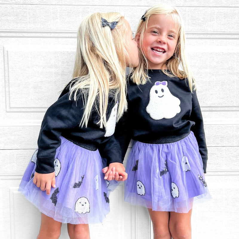 Ghost and Bat Sequin Halloween Tutu