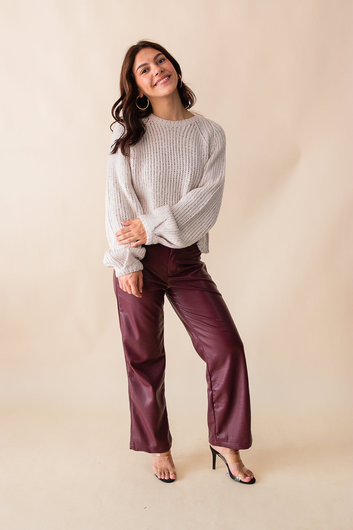 Night Vision Faux Leather Pants