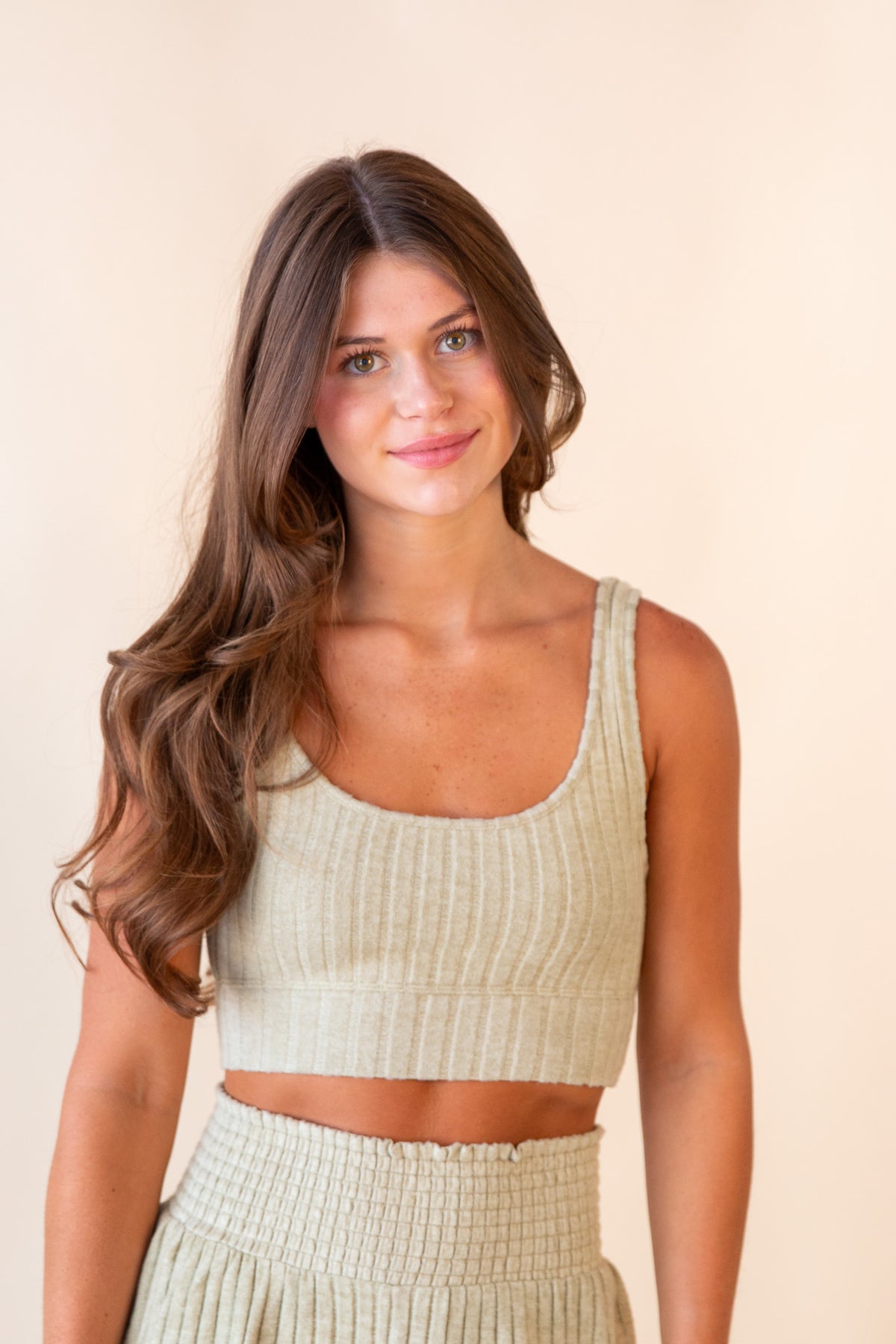 Zoe Rib Tank Bra