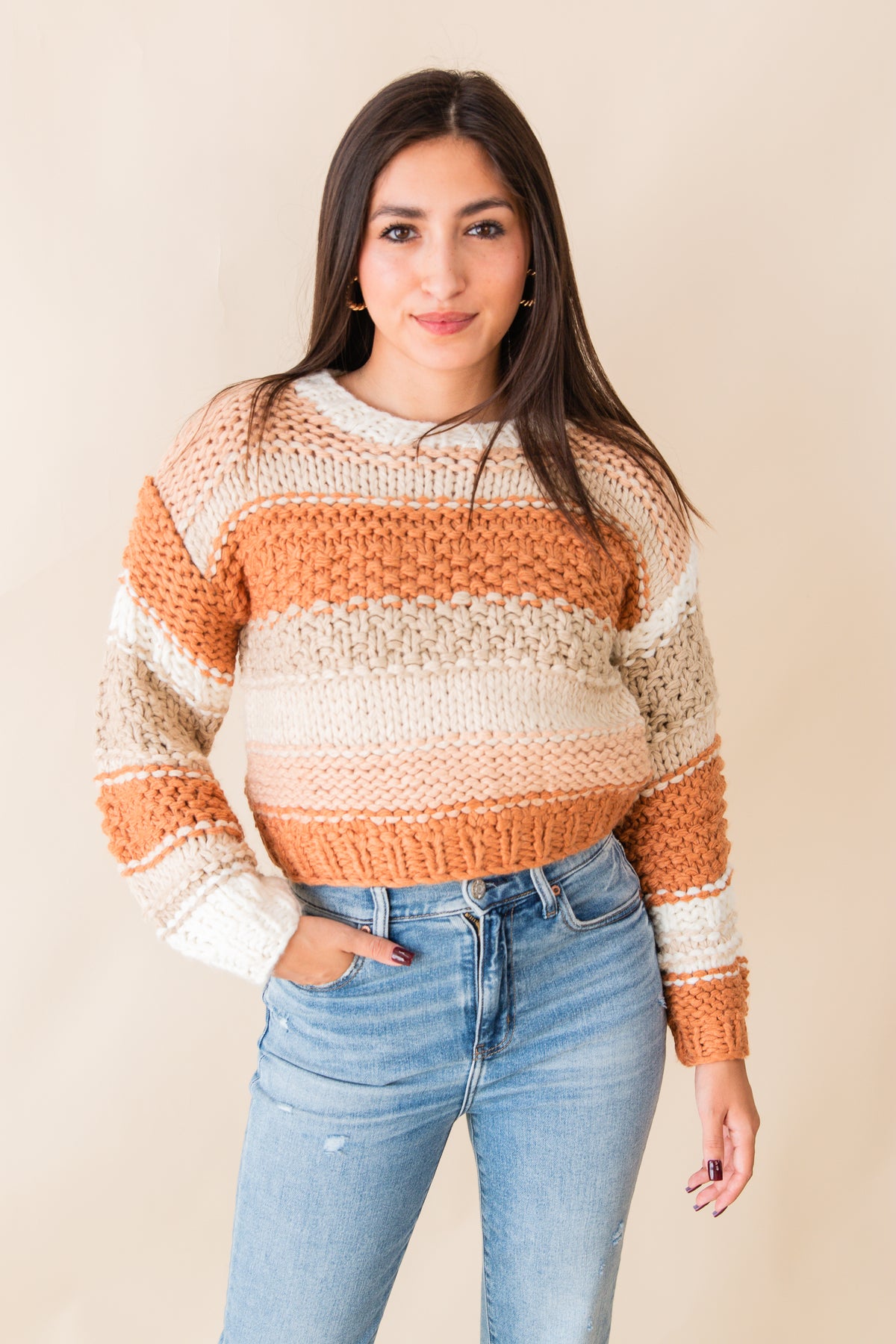 Butter Pecan Chunky Sweater