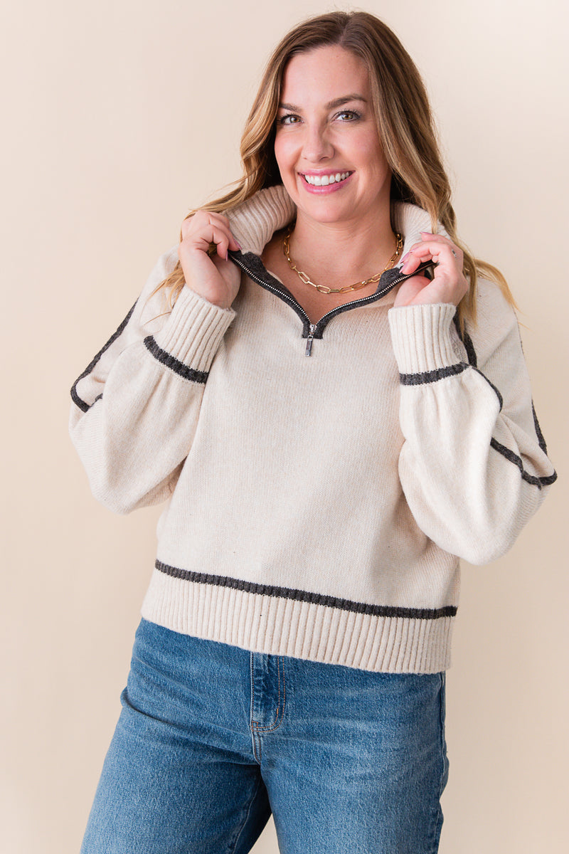 Alps Half Zip Sweater
