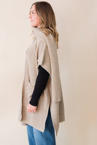 Brienne Scarf Poncho Cardigan