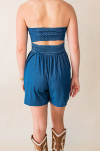 Wanderwave Tube Super Stretch Denim Romper
