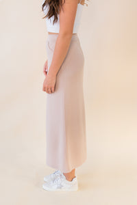 Cloud Fleece Maxi Skirt