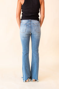 Lori Mid Rise Boot Cut With Destroy