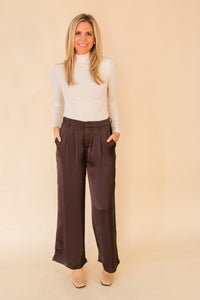 Culture Satin Wide Leg Pant