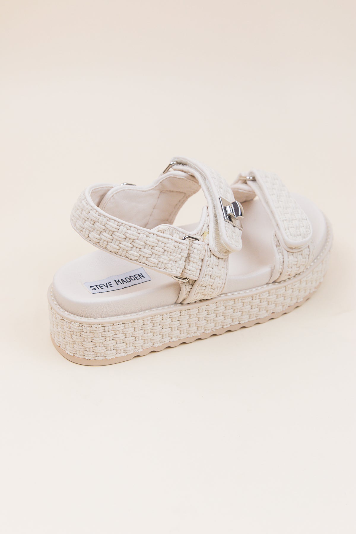 Big Mona Bone Woven Sandal