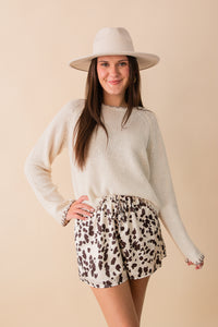 Reyna Contrast Stitch Detail Sweater