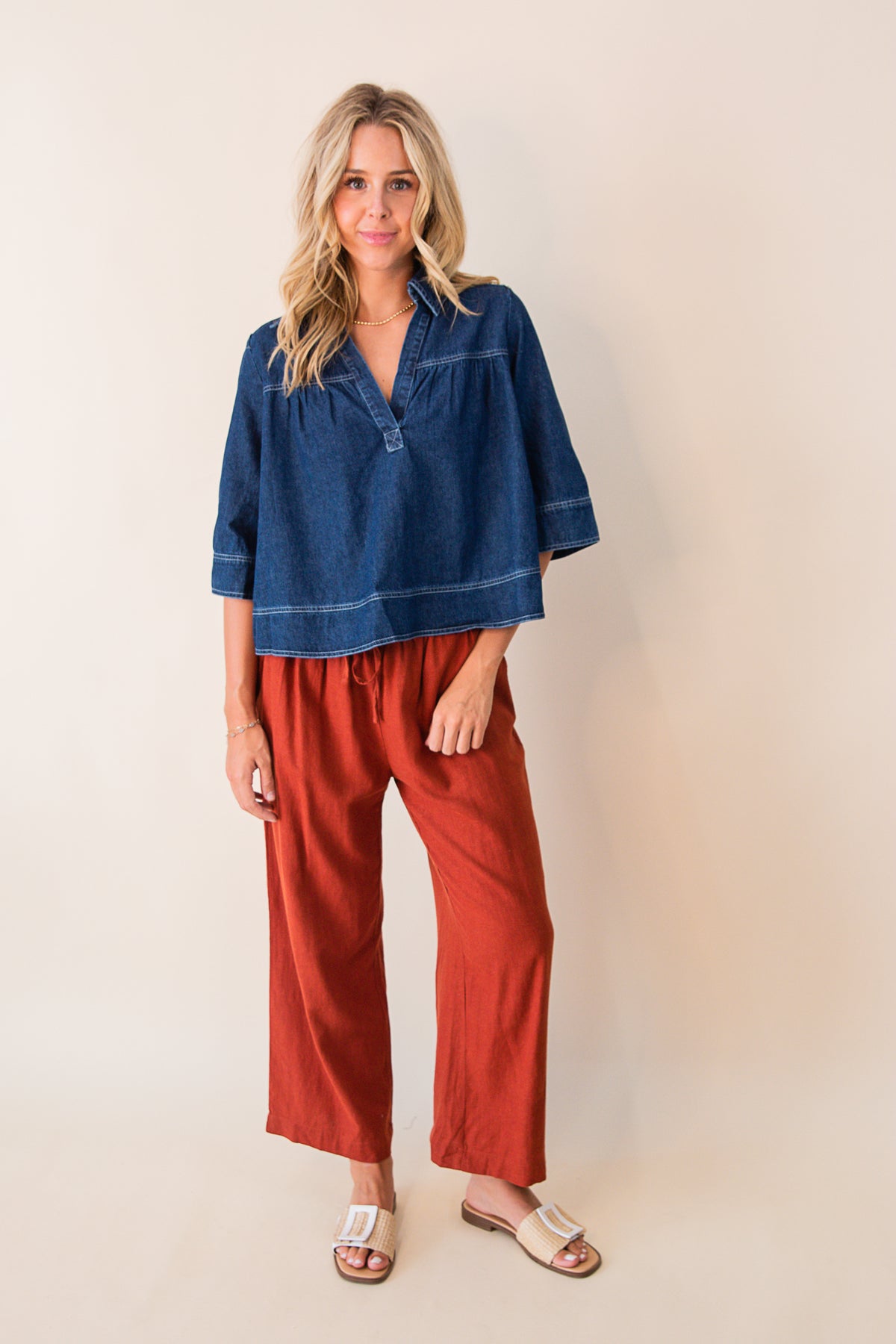 Farrah Denim Shirt