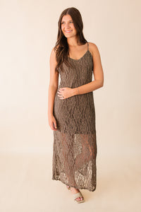 Low Lights Lace Slip Dress