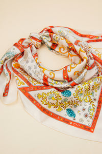 Scarvii Vintage Pattern Square Scarf