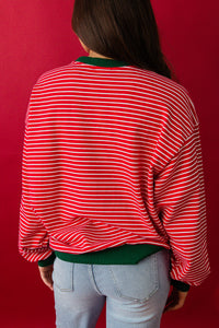 Holly Jolly Stripe Pullover