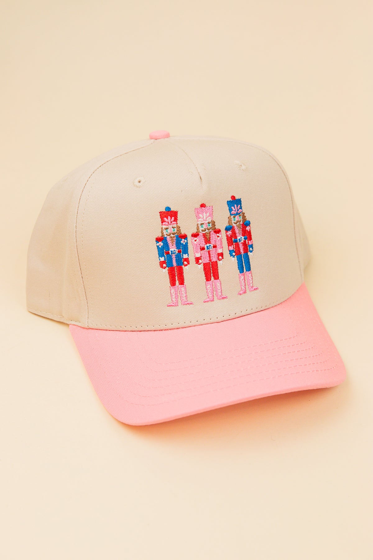 Nutcrackers Trucker Hat Pink/Tan