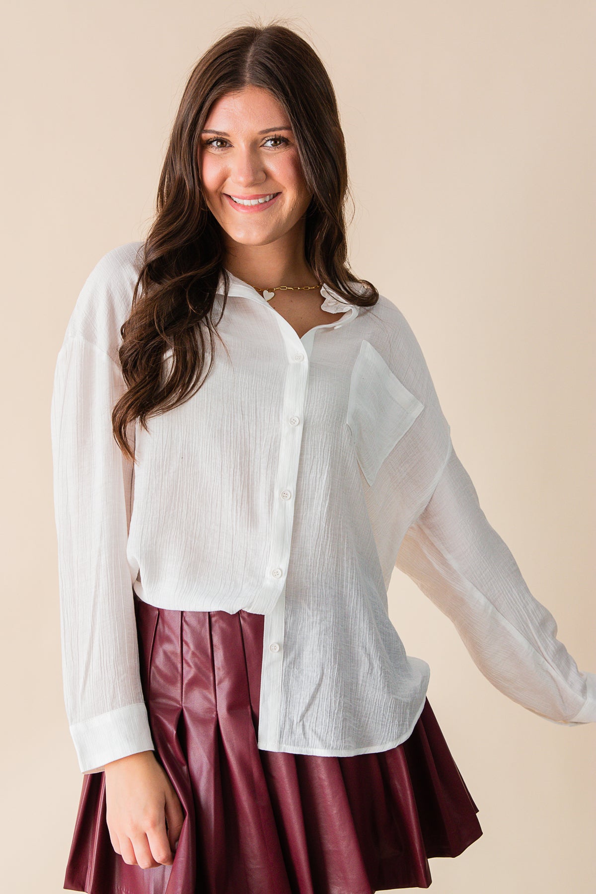 Ivory Whisper Blouse