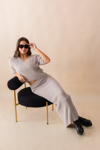 June Fuzzy Top & Midi Skirt Two Piece