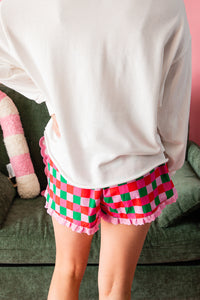Checkered Boxer Shorts