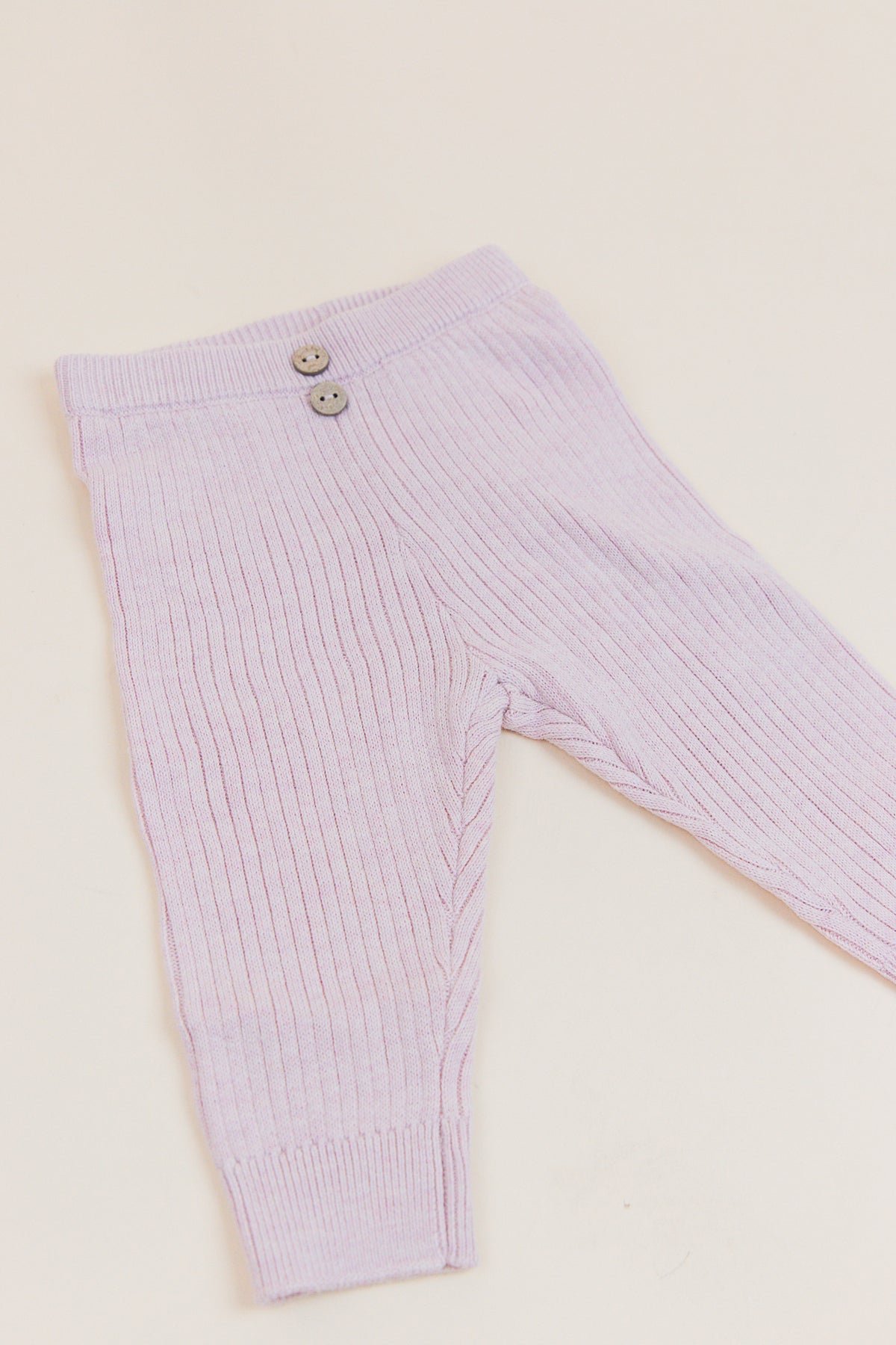 Rib Knit Leggings Lilac