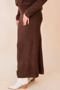 Night Air Knit Maxi Skirt