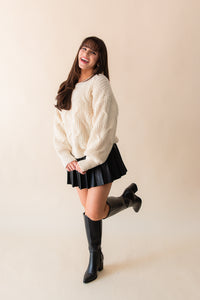 Go Forth New Cable Knit Sweater