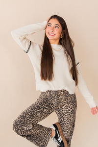 Sutton Whip Stitch Crew Neck