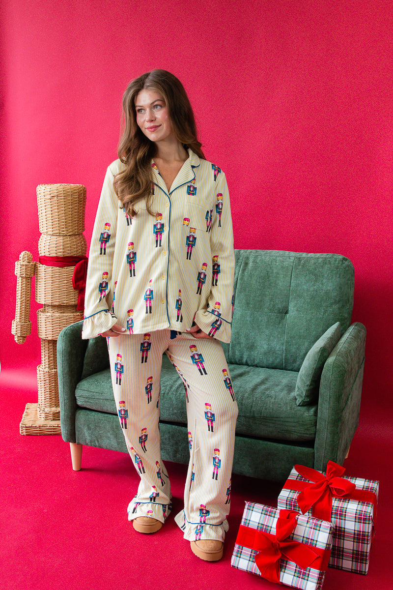 Merry Morning Nutcracker PJ Set