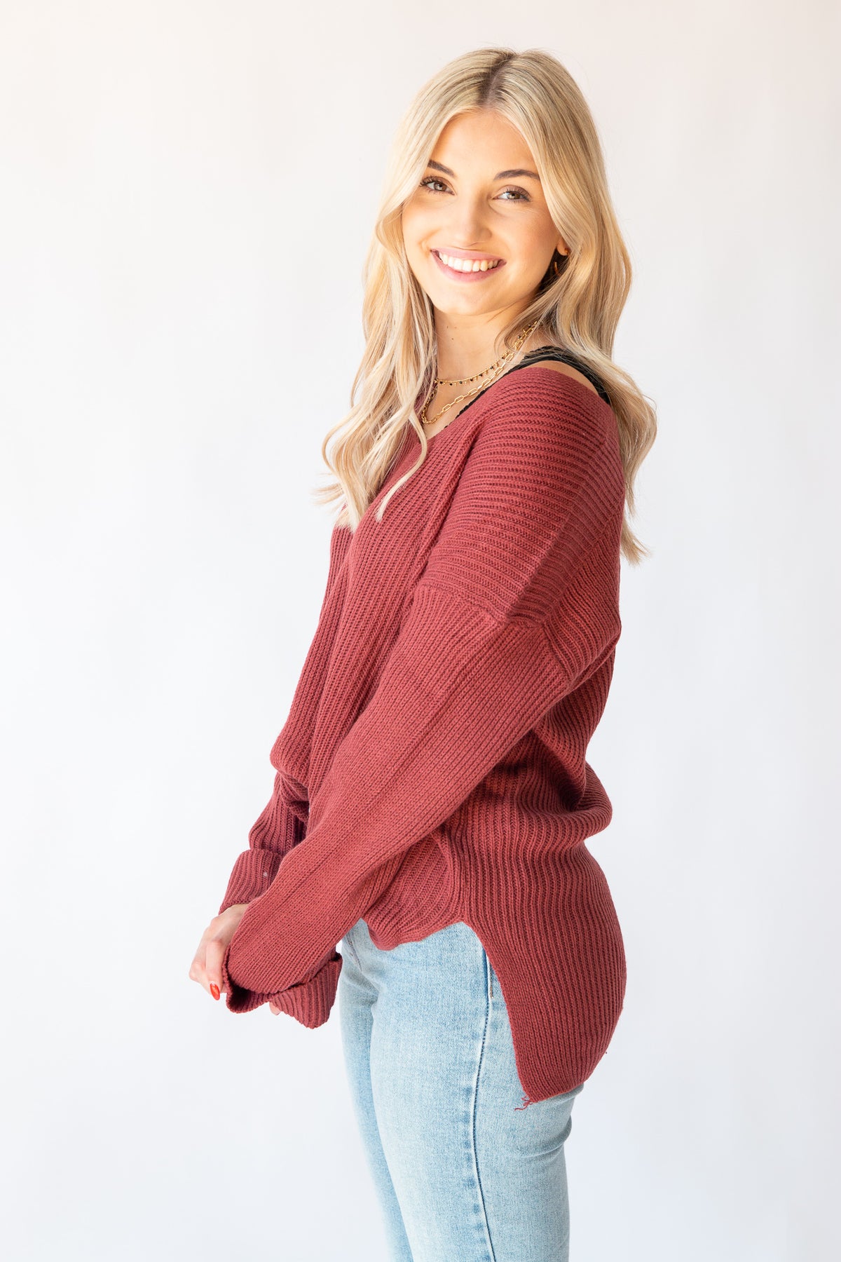 Carli V Neck Pullover