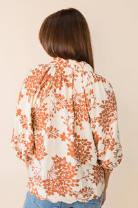 Cherry Blossom Puff Sleeve Top