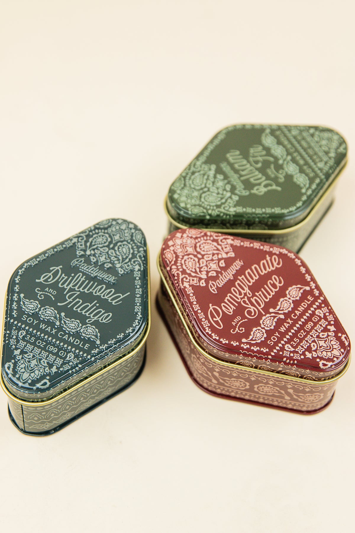 Station 3.5oz Bandana Patterned Tin