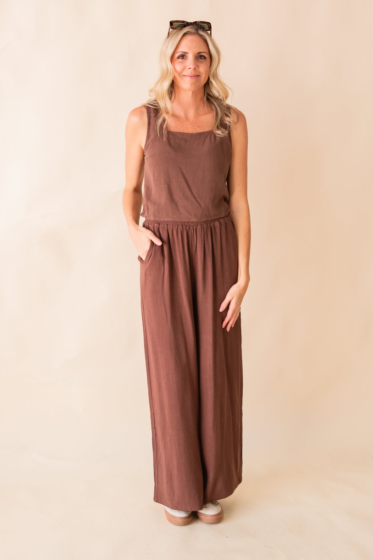 Sugarloaf Wide Leg Linen Pants