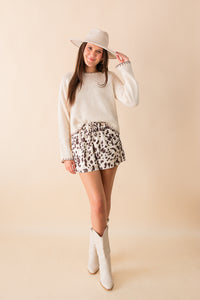 Reyna Contrast Stitch Detail Sweater